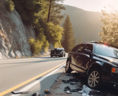 Utah accident injury attorney consulting with injured client in office