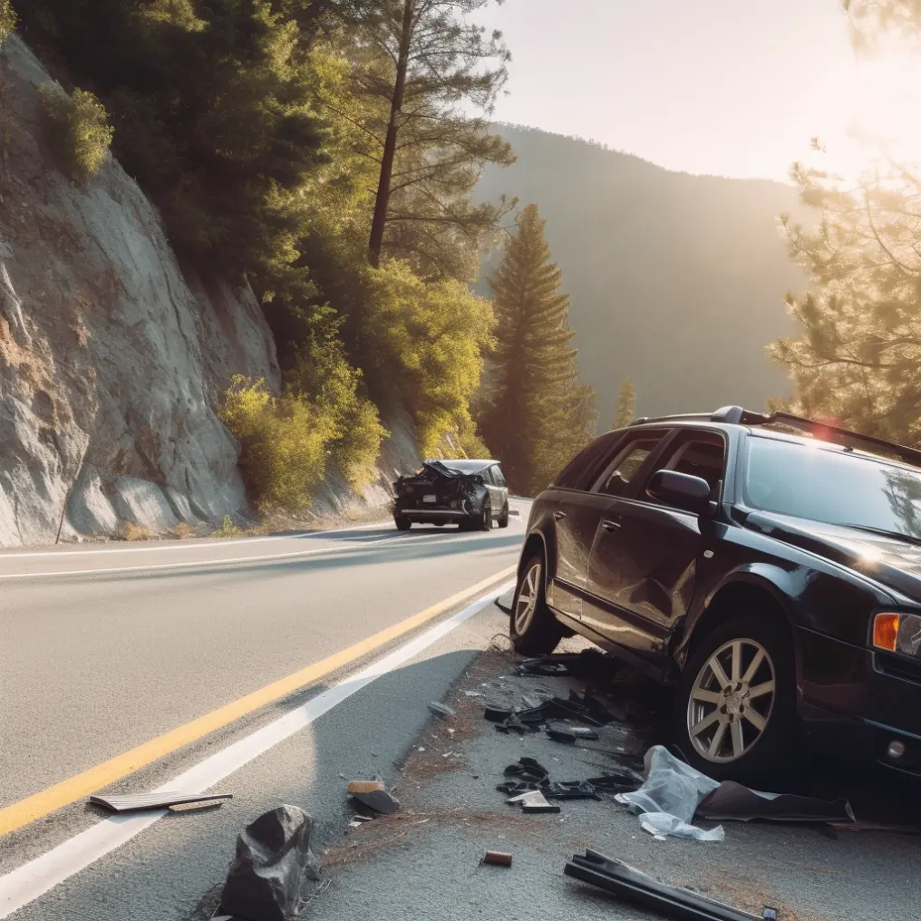 Utah accident injury attorney consulting with injured client in office
