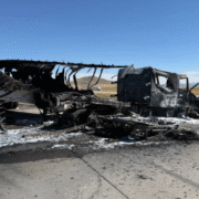 Semi-Truck Rear-End Collision Sparks Fire on I-84 Near Tremonton