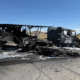 Semi-Truck Rear-End Collision Sparks Fire on I-84 Near Tremonton