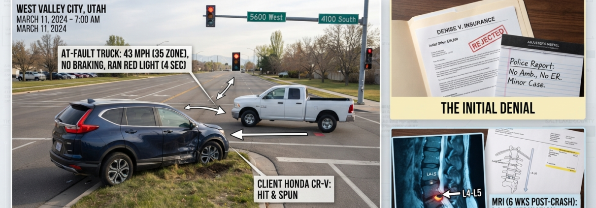 $2.1 Million Settlement After Insurer Called It a "Low-Speed Fender Bender": T-Bone Collision